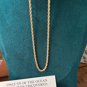 Oshena designer beachwear Oceanic Gold‎ Rope Chain Necklace New release! UNISEX